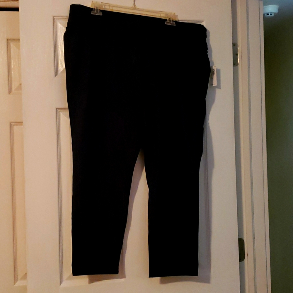 Tapered Leg Navy Dress Pants